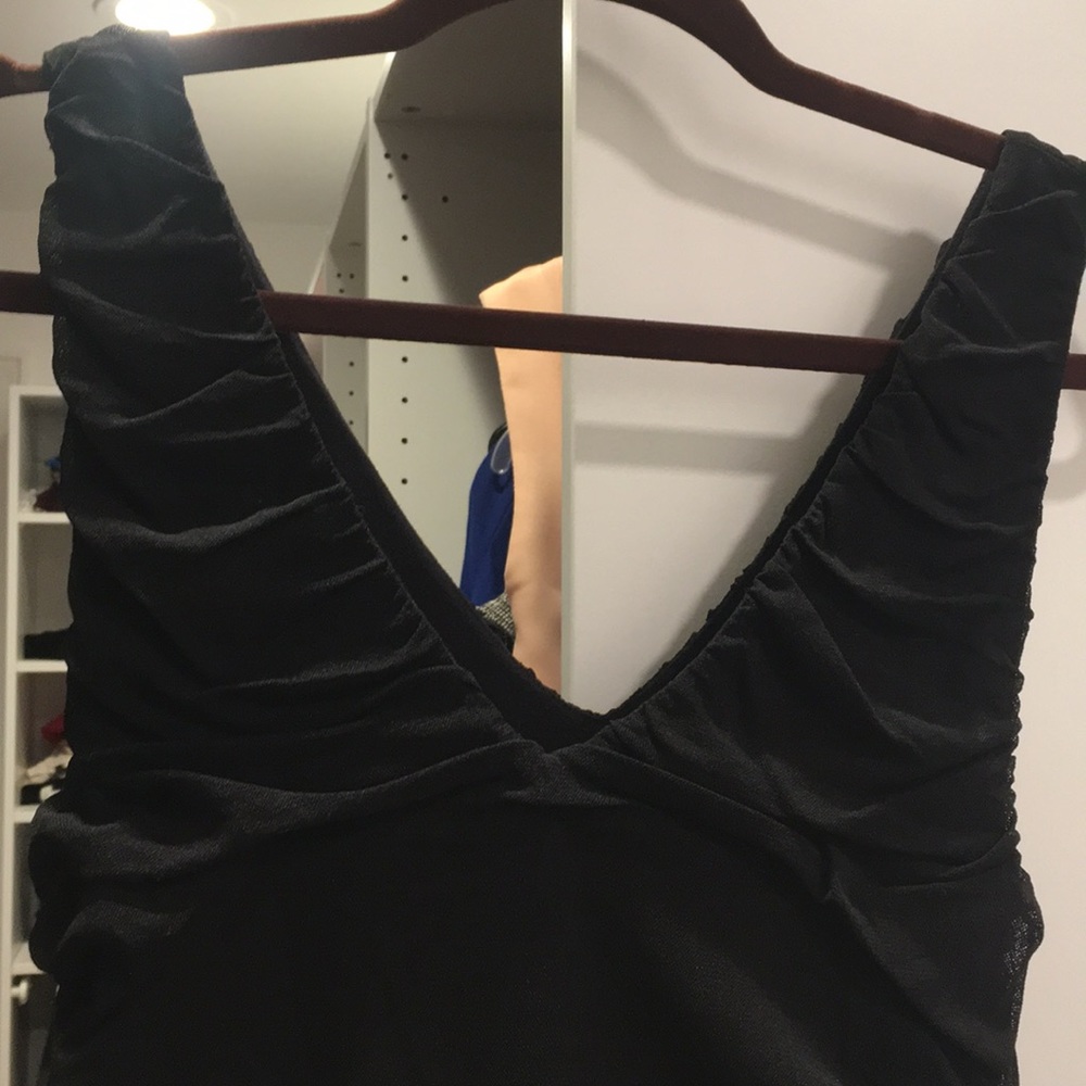 Black Ruched Dress - Picture 4 of 4